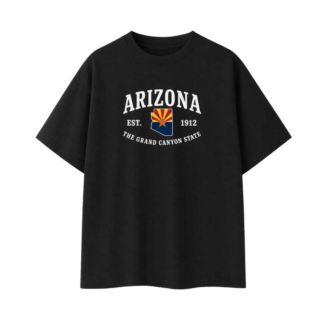 Collection 8 Arizona Essential Cotton T-Shirt - Black front
