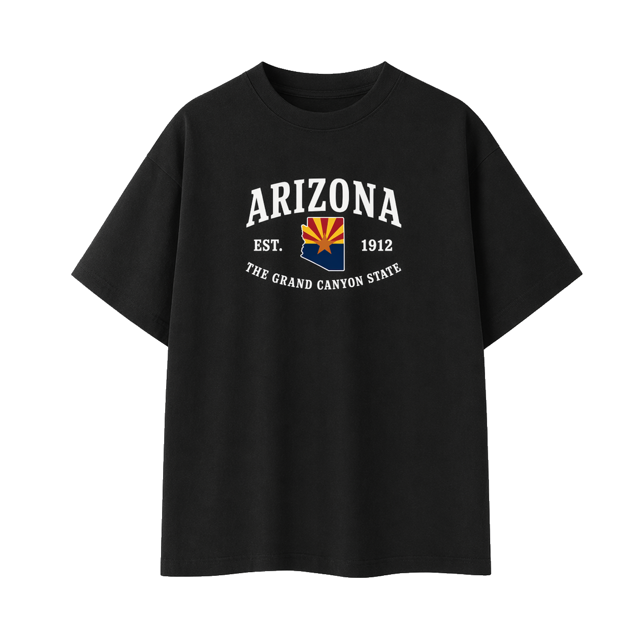 Collection 8 Arizona Essential Cotton T-Shirt - Black front
