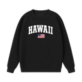 Collection 2 Hawaii Essential Heavyweight Crewneck Sweatshirt - Black front