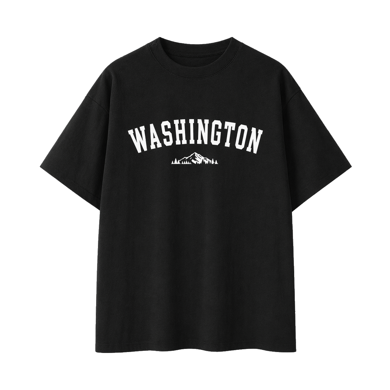Collection 9 Washington Essential Cotton T-Shirt - Black front
