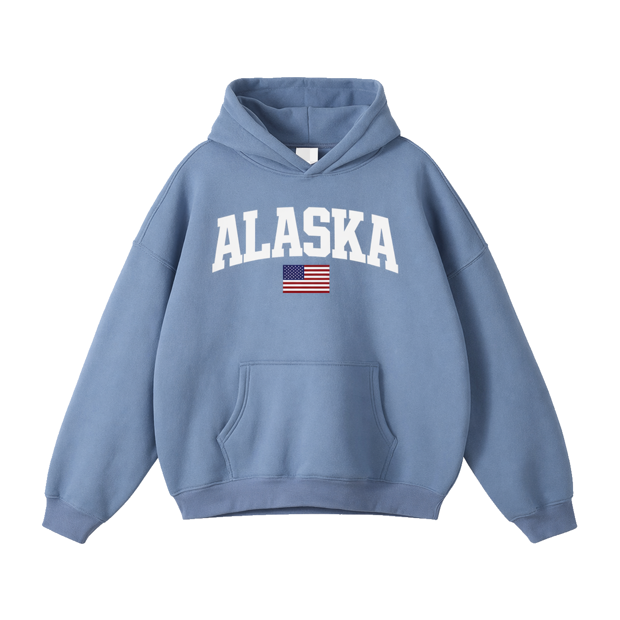 Collection 2 Alaska Oversize Fleeced Hoodie - Medium Blue front
