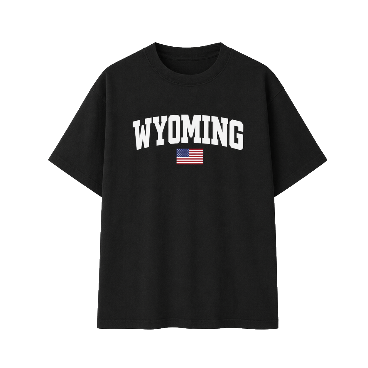 Collection 2 Wyoming Essential Cotton T-Shirt - Black front