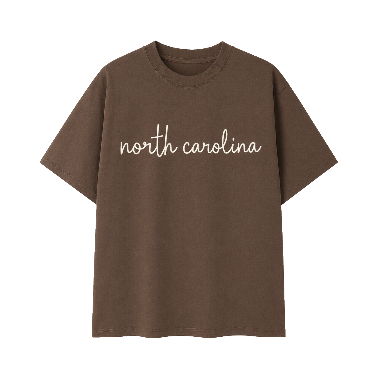 Collection 3 North Carolina Essential Cotton T-Shirt - Coffee front
