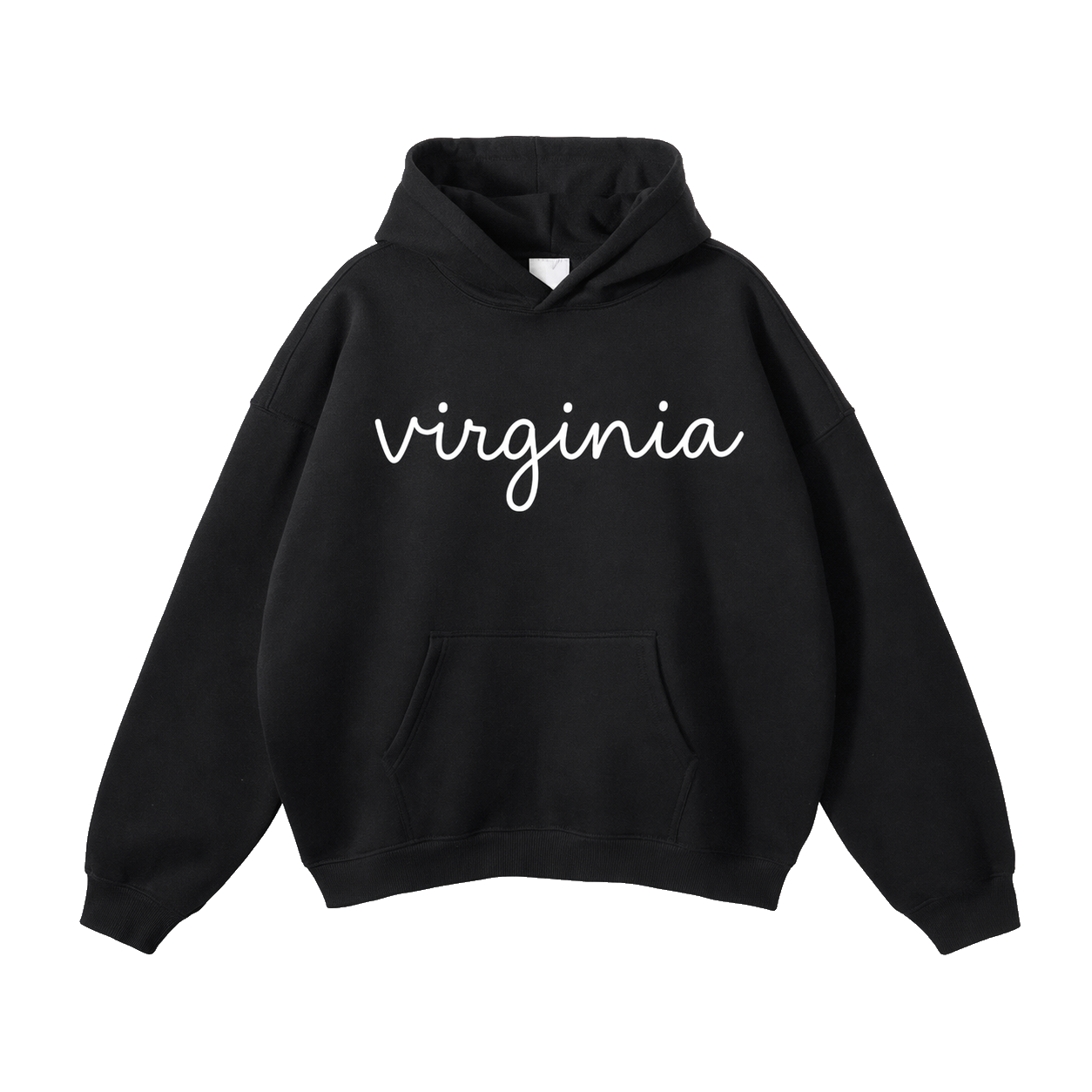 Collection 3 Virginia Oversize Fleeced Hoodie - Black front