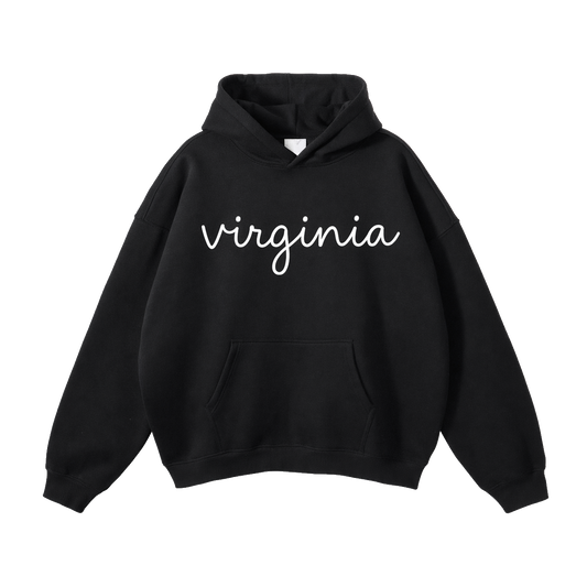 Collection 3 Virginia Oversize Fleeced Hoodie - Black front