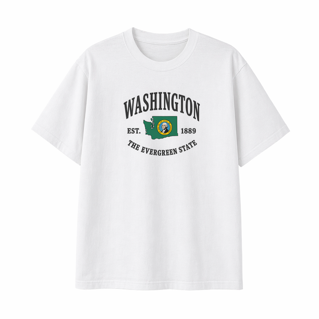 Collection 8 Washington Essential Cotton T-Shirt - White front