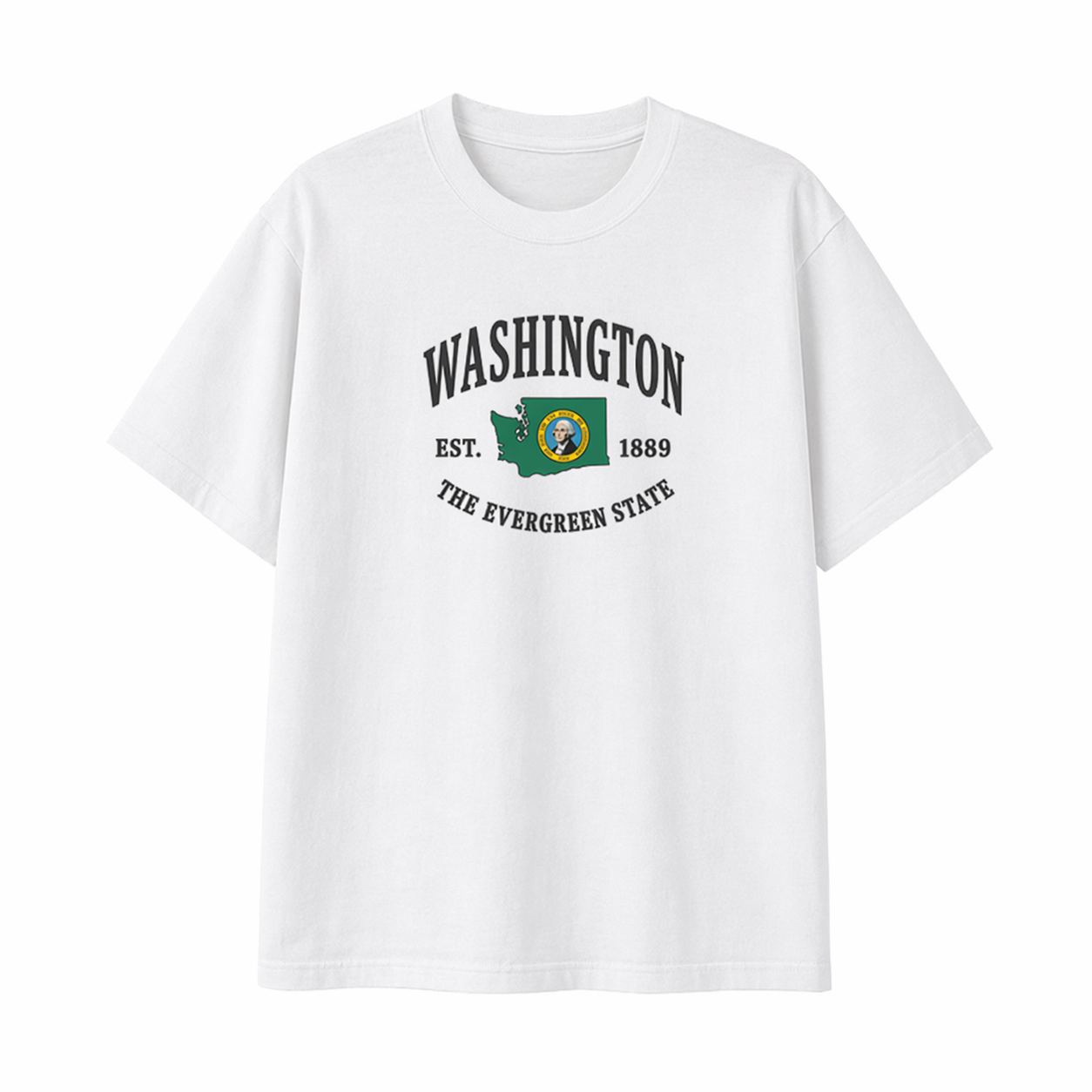 Collection 8 Washington Essential Cotton T-Shirt - White front