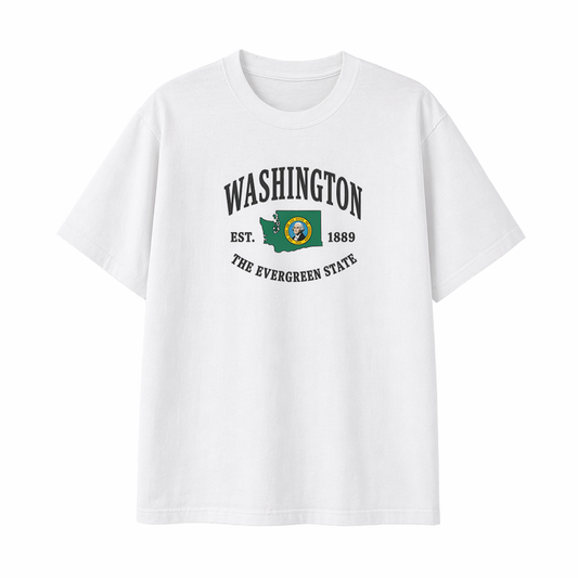 Collection 8 Washington Essential Cotton T-Shirt - White front