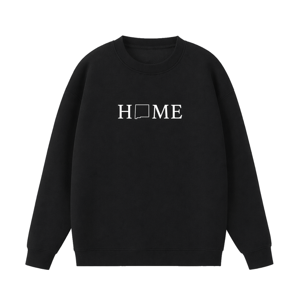 Collection 5 New Mexico Essential Heavyweight Crewneck Sweatshirt - Black front