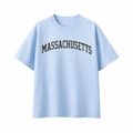 Collection 1 Massachusetts Essential Cotton T-Shirt - Light Blue front