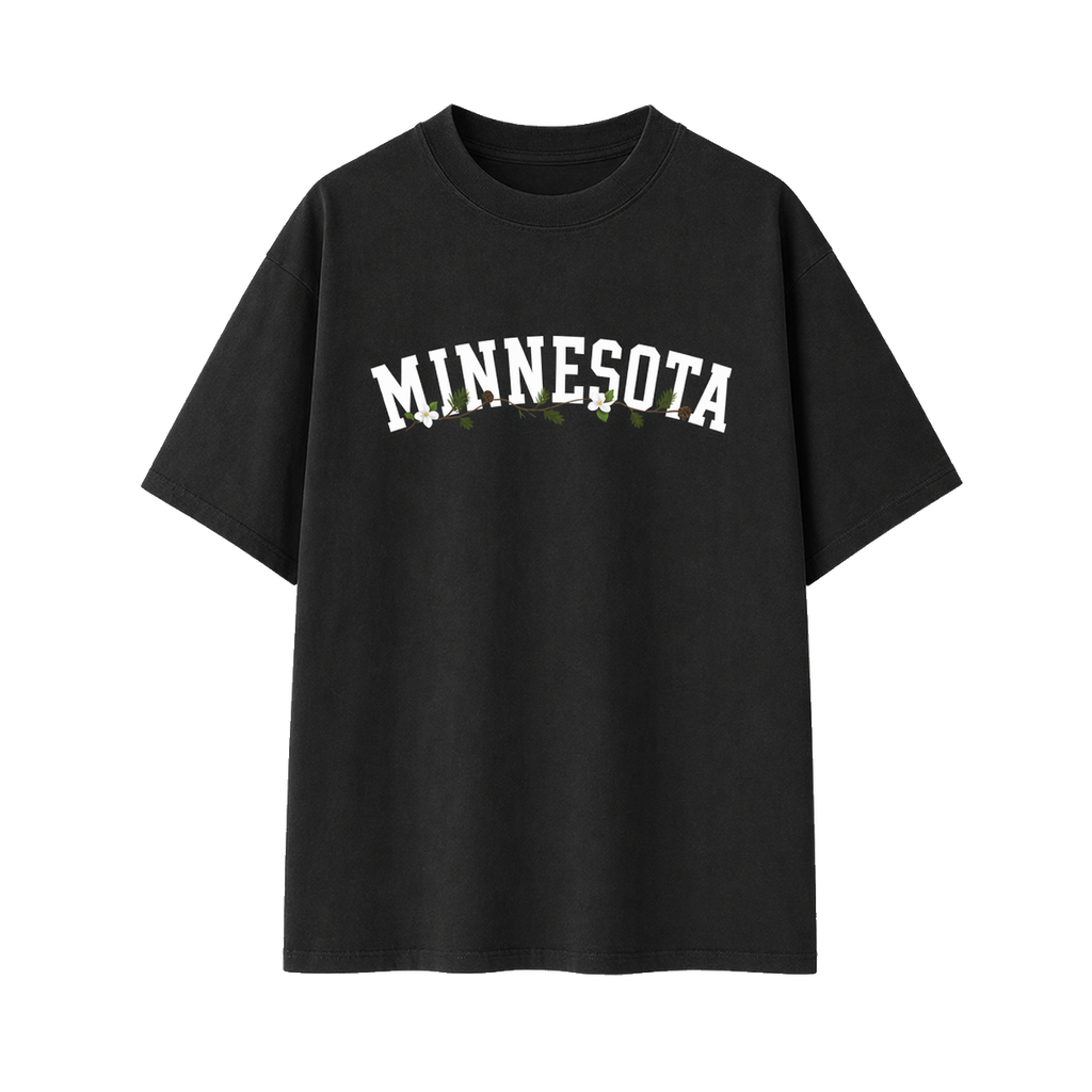 Collection 10 Minnesota Essential Cotton T-Shirt - Black front