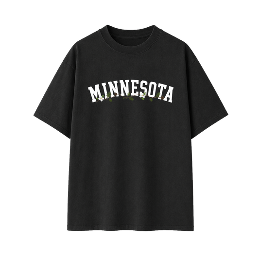 Collection 10 Minnesota Essential Cotton T-Shirt - Black front