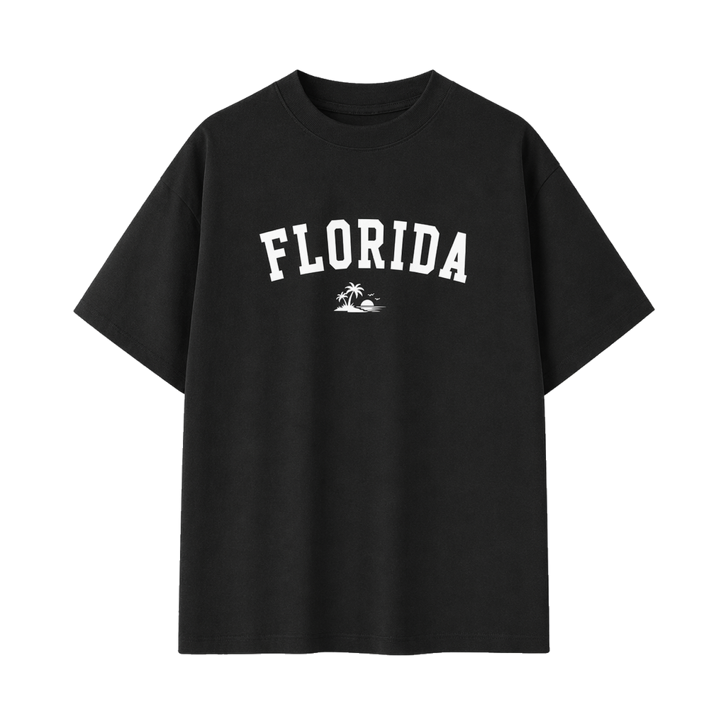 Collection 9 Florida Essential Cotton T-Shirt - Black front