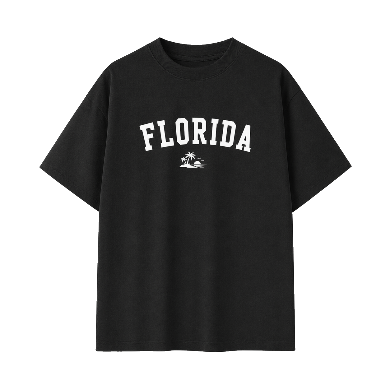 Collection 9 Florida Essential Cotton T-Shirt - Black front