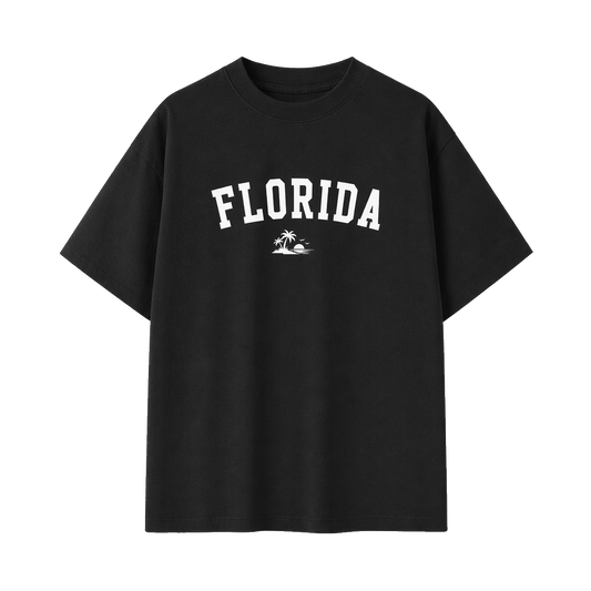 Collection 9 Florida Essential Cotton T-Shirt - Black front