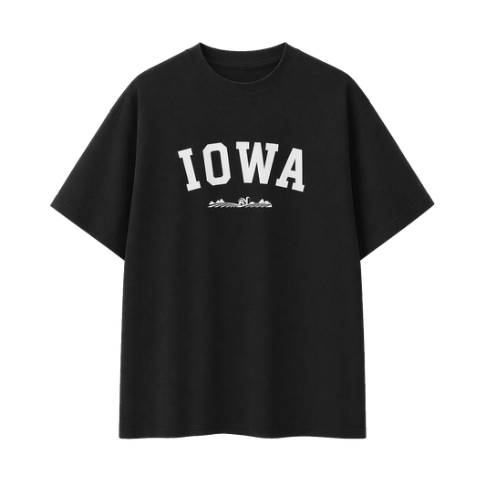 Collection 9 Iowa Essential Cotton T-Shirt - Black front