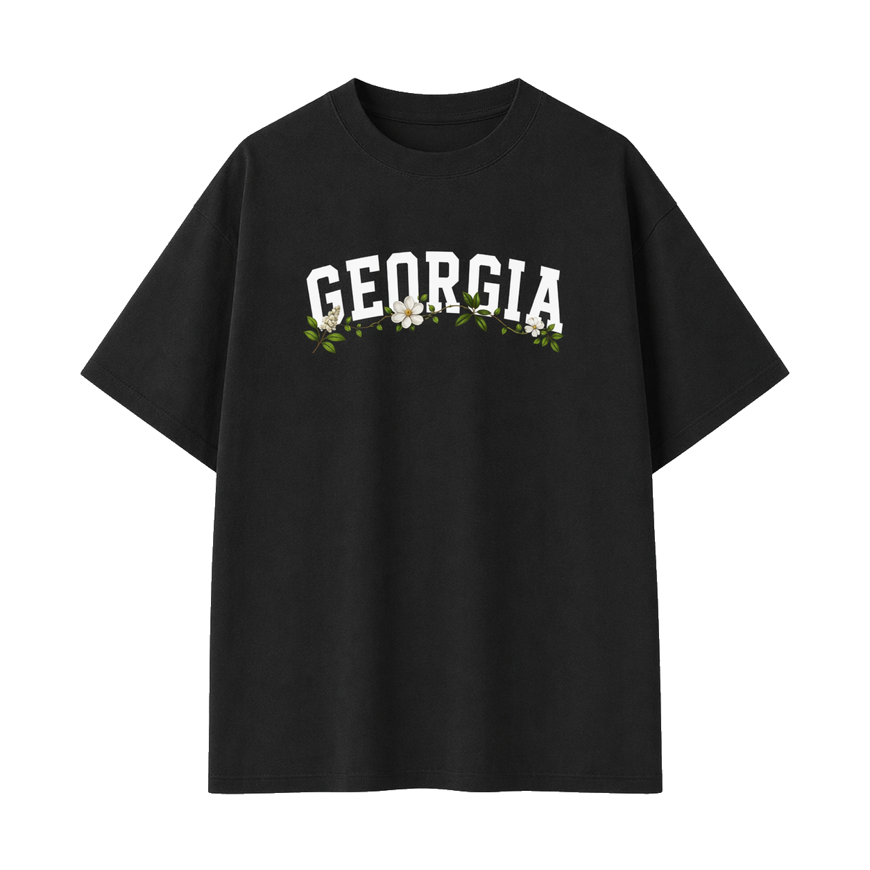 Collection 10 Georgia Essential Cotton T-Shirt - Black front