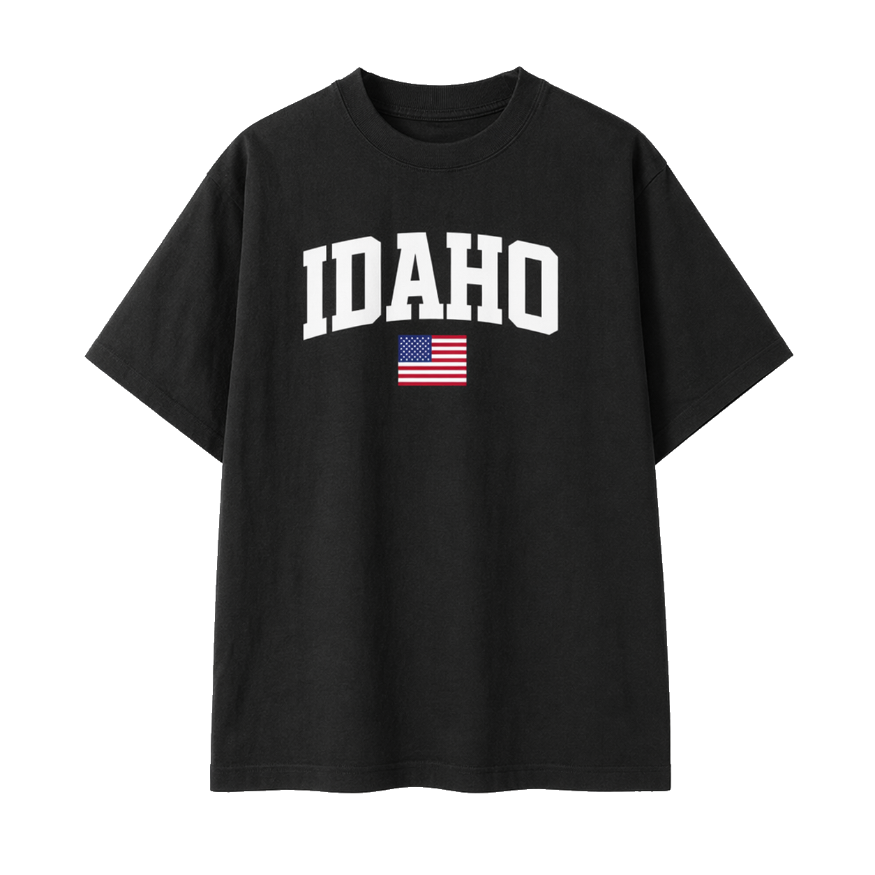 Collection 2 Idaho Essential Cotton T-Shirt - Black front