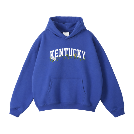 Collection 10 Kentucky Oversize Fleeced Hoodie - Klein Blue front