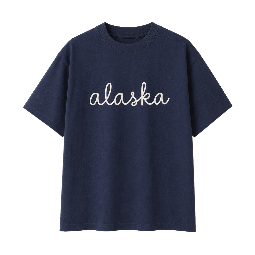 Collection 3 Alaska Essential Cotton T-Shirt - Navy Blue front