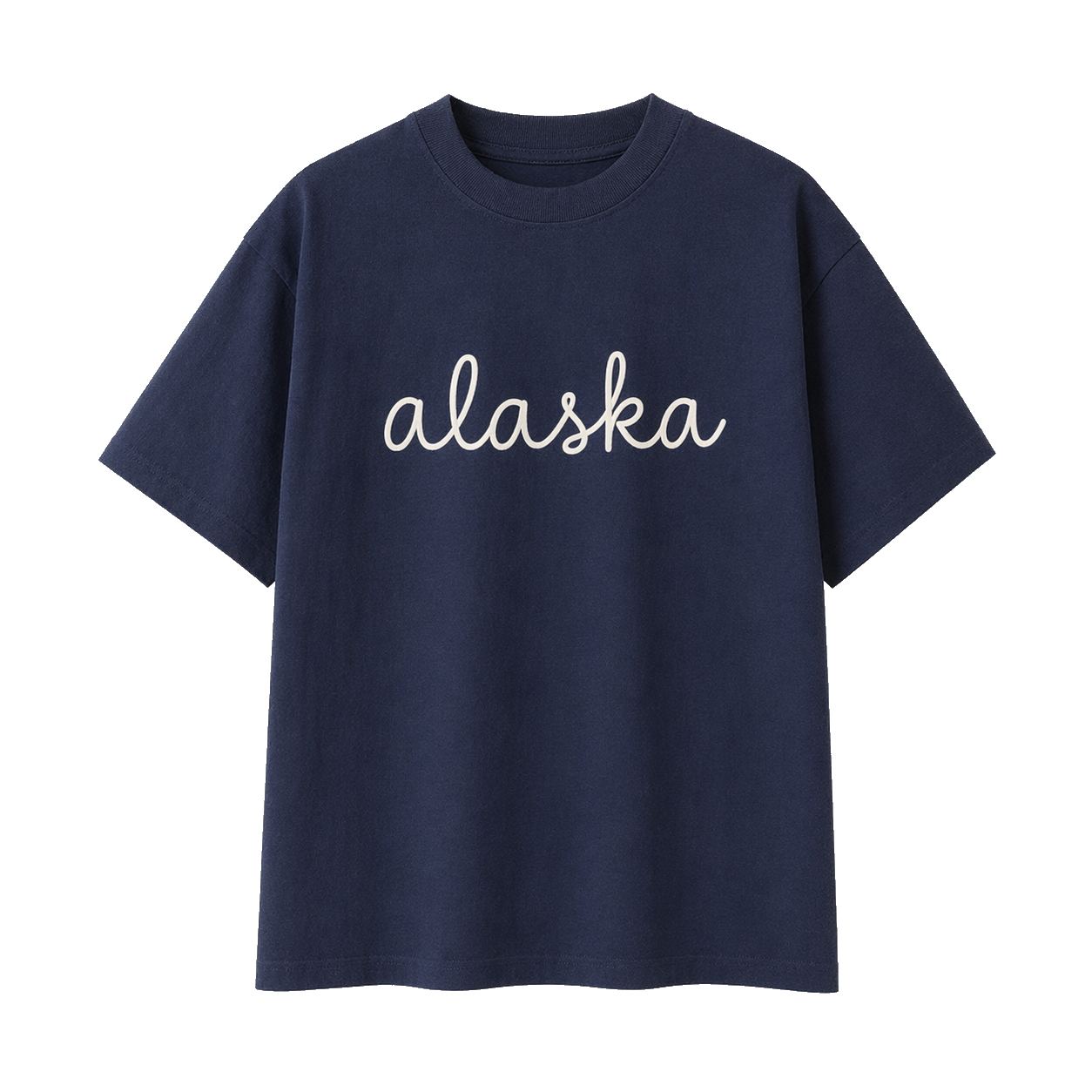 Collection 3 Alaska Essential Cotton T-Shirt - Navy Blue front