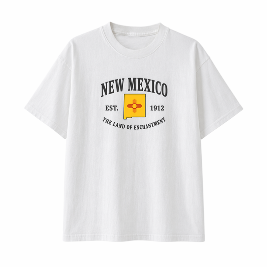 Collection 8 New Mexico Essential Cotton T-Shirt - White front