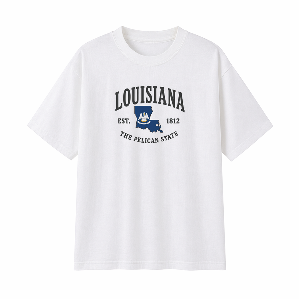 Collection 8 Louisiana Essential Cotton T-Shirt - White front