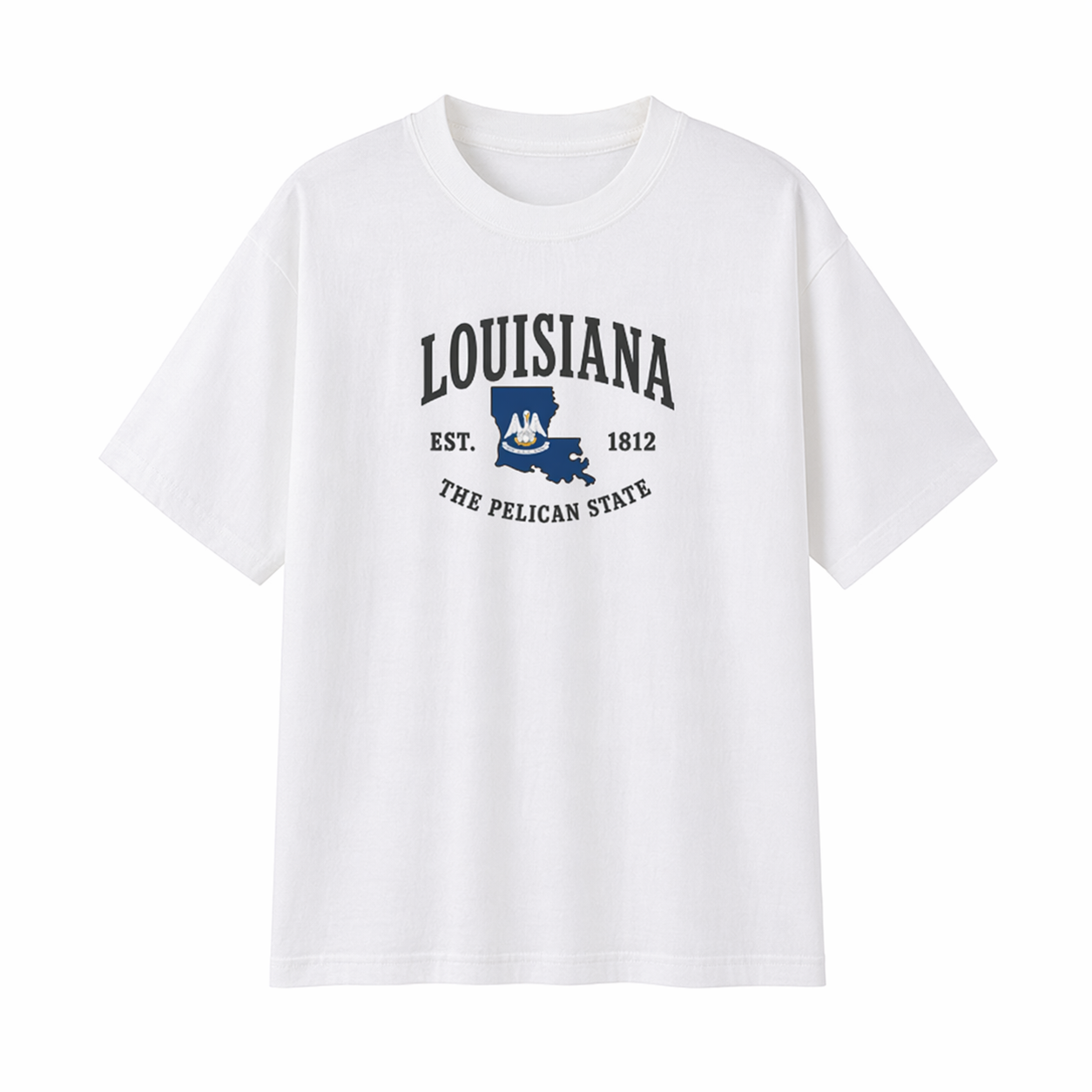 Collection 8 Louisiana Essential Cotton T-Shirt - White front