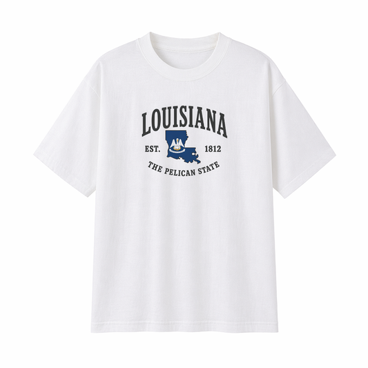 Collection 8 Louisiana Essential Cotton T-Shirt - White front