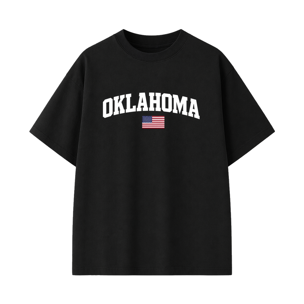 Collection 2 Oklahoma Essential Cotton T-Shirt - Black front