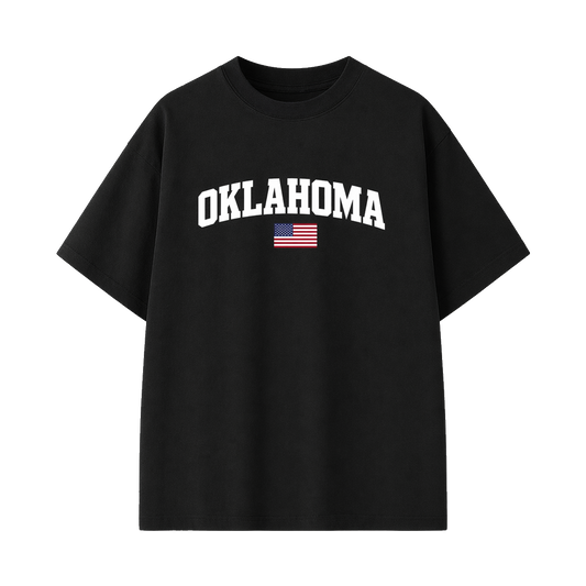 Collection 2 Oklahoma Essential Cotton T-Shirt - Black front