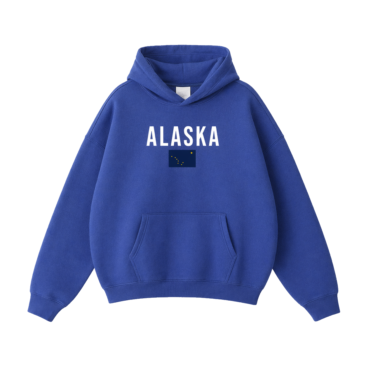 Collection 7 Alaska Oversize Fleeced Hoodie - Klein Blue front