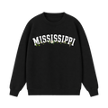 Collection 10 Mississippi Essential Heavyweight Crewneck Sweatshirt - Black front