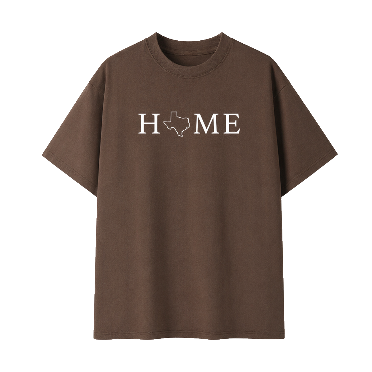 Collection 5 Texas Essential Cotton T-Shirt - Coffee front