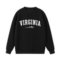Collection 9 Virginia Essential Heavyweight Crewneck Sweatshirt - Black front