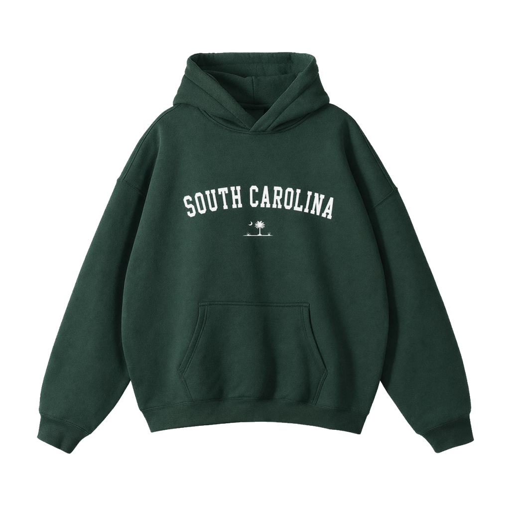 Collection 9 South Carolina Oversize Fleeced Hoodie - Eden Green front