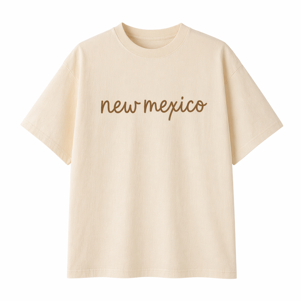 Collection 3 New Mexico Essential Cotton T-Shirt - Apricot front