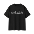 Collection 3 North Dakota Essential Cotton T-Shirt - Black front