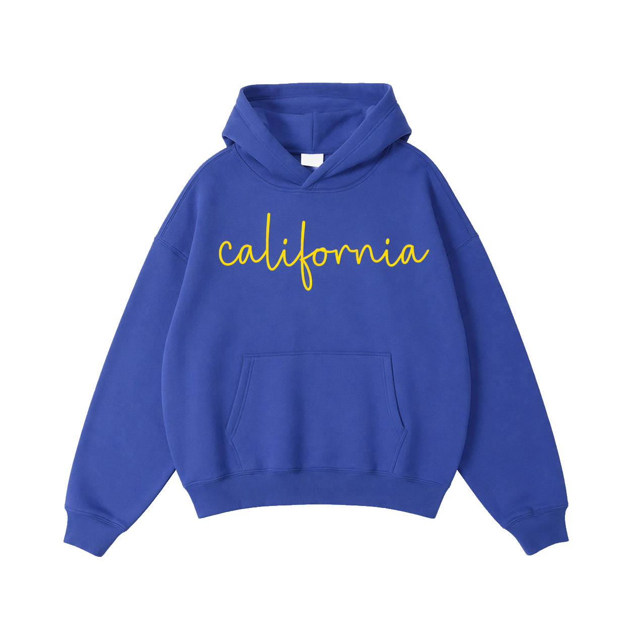 Collection 3 California Oversize Fleeced Hoodie - Klein Blue front