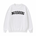 Collection 10 Missouri Essential Heavyweight Crewneck Sweatshirt - White front