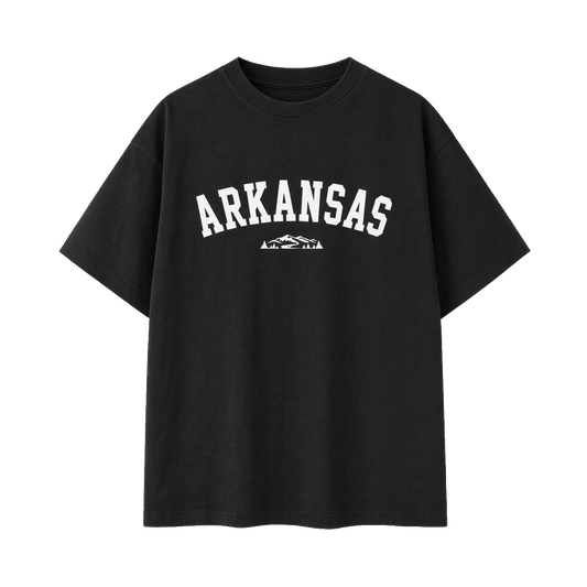 Collection 9 Arkansas Essential Cotton T-Shirt - Black front