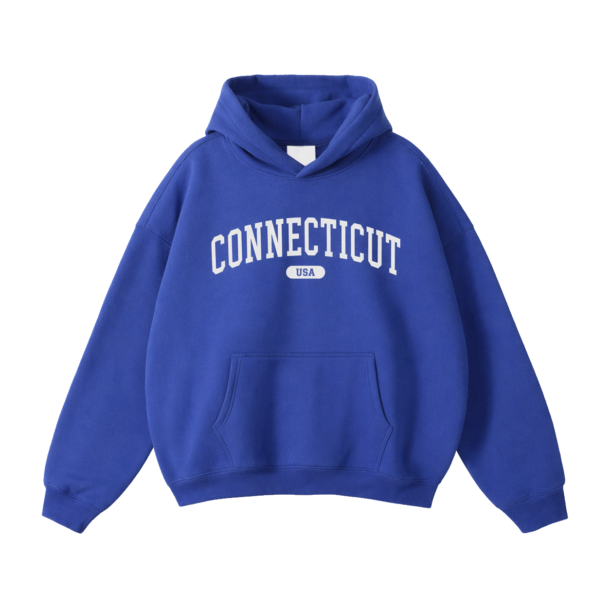Collection 4 Connecticut Oversize Fleeced Hoodie - Klein Blue front