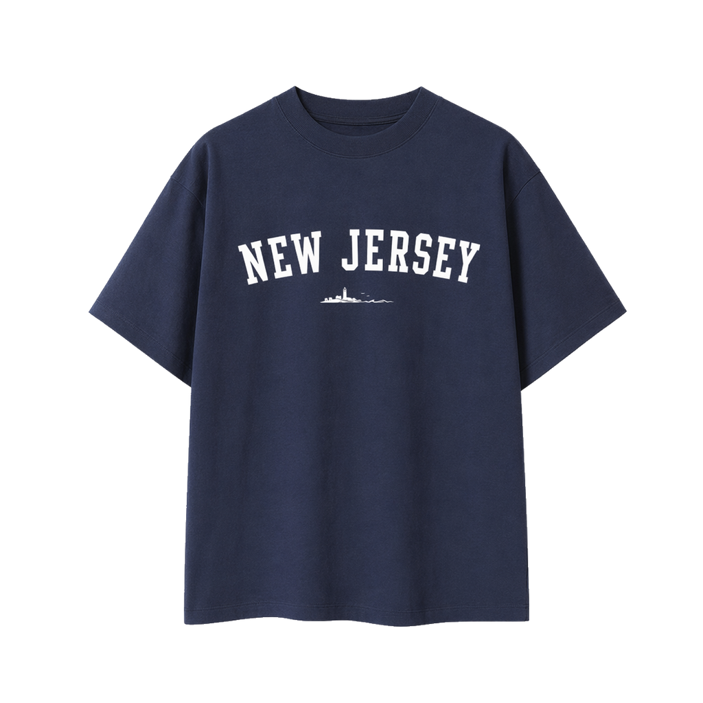 Collection 9 New Jersey Essential Cotton T-Shirt - Navy Blue front
