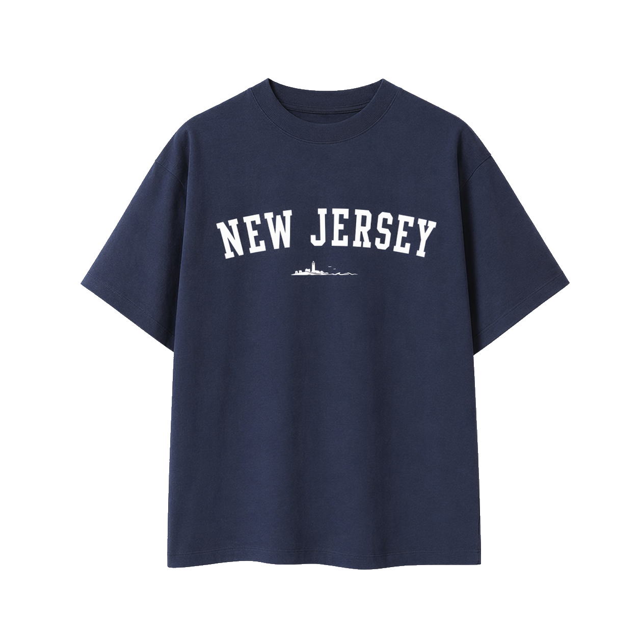 Collection 9 New Jersey Essential Cotton T-Shirt - Navy Blue front