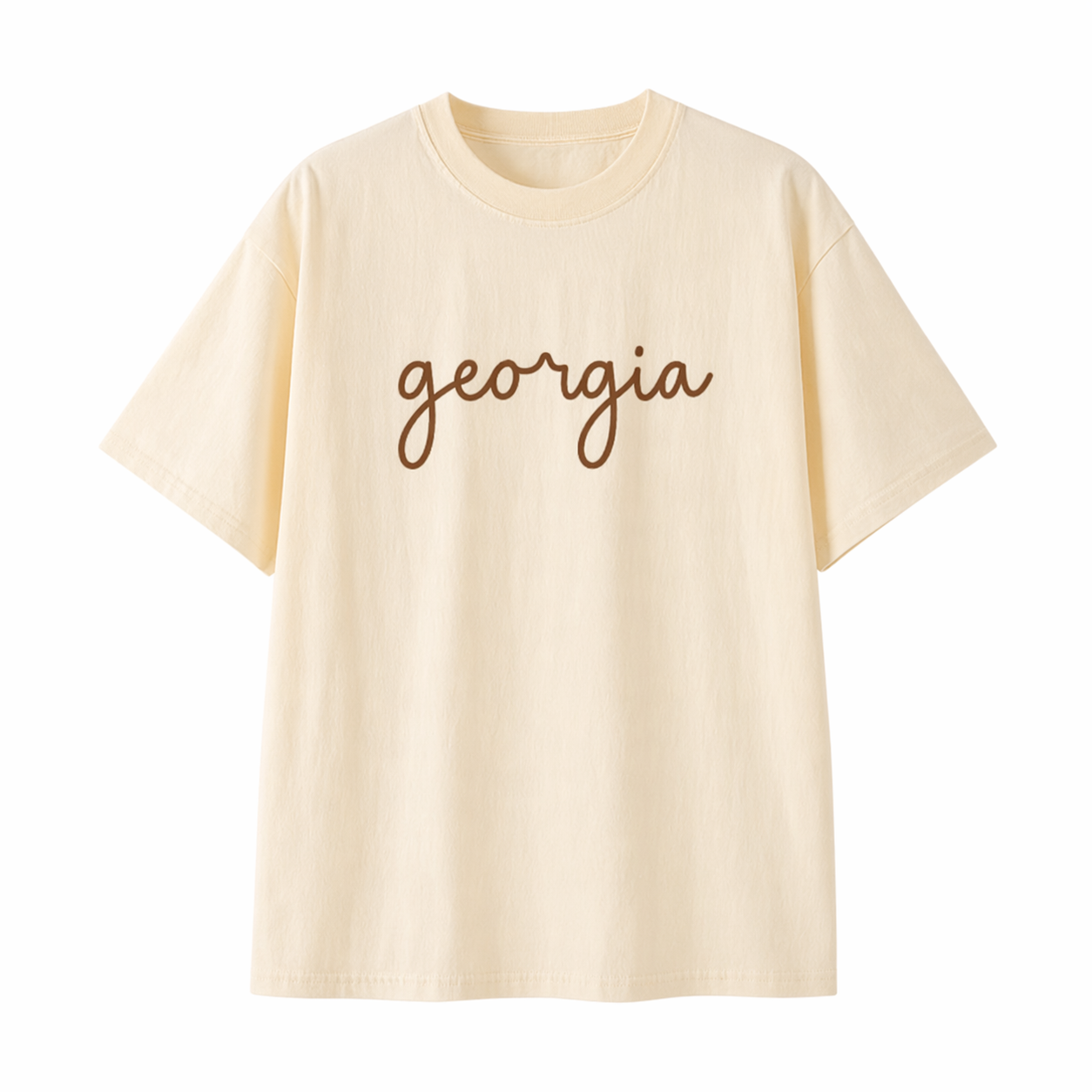 Collection 3 Georgia Essential Cotton T-Shirt - Apricot front