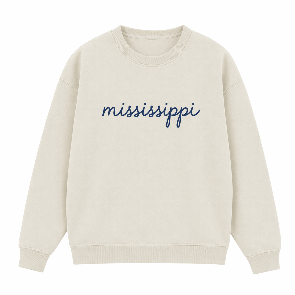 Collection 3 Mississippi Essential Heavyweight Crewneck Sweatshirt - Cream front