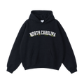 Collection 10 North Carolina Oversize Fleeced Hoodie - Black front