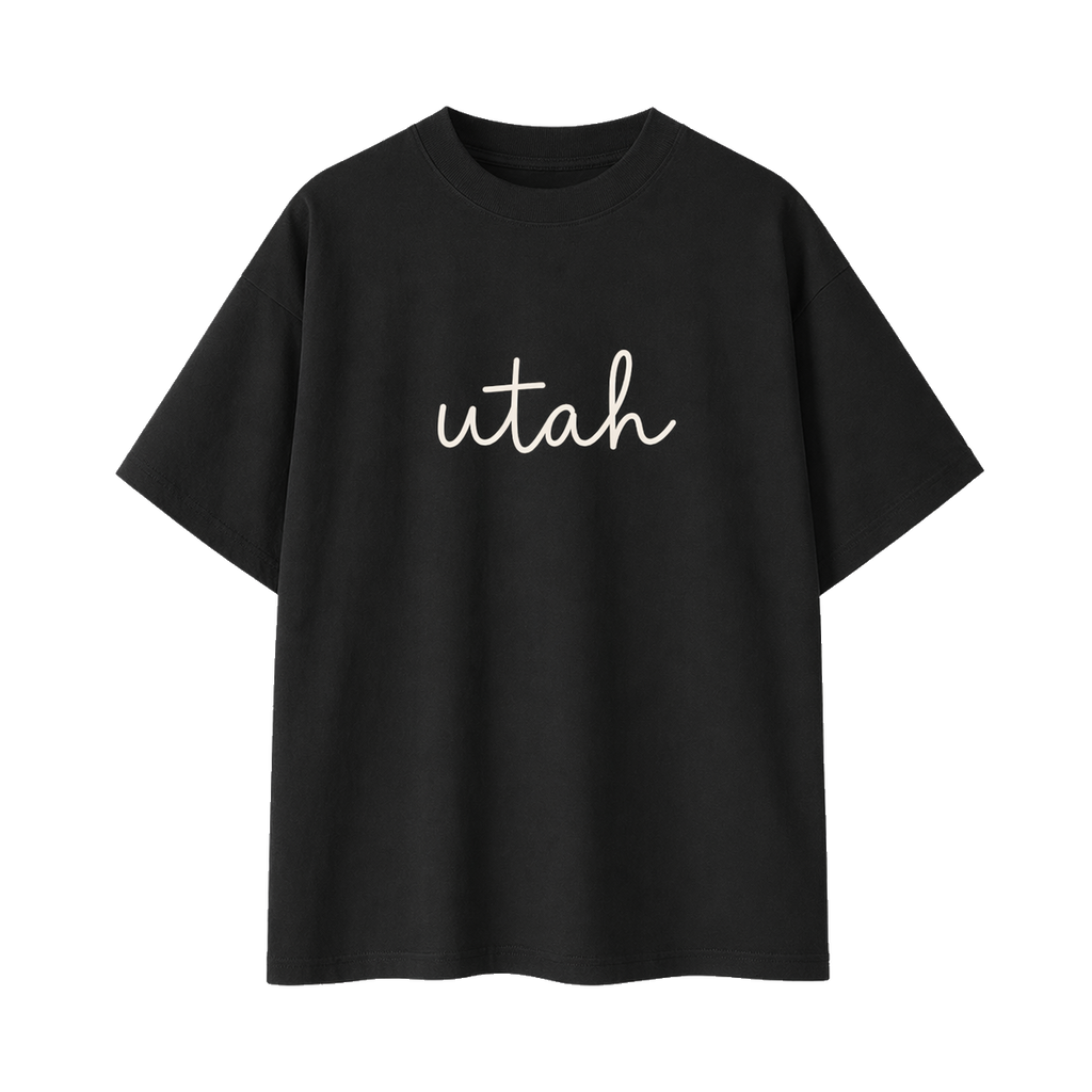 Collection 3 Utah Essential Cotton T-Shirt - Black front