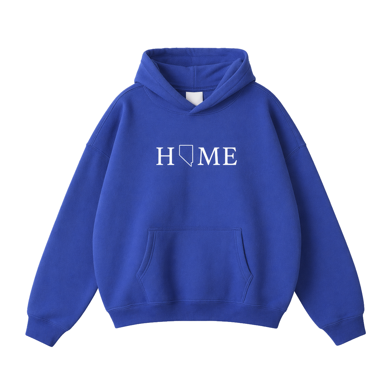 Collection 5 Nevada Oversize Fleeced Hoodie - Klein Blue front