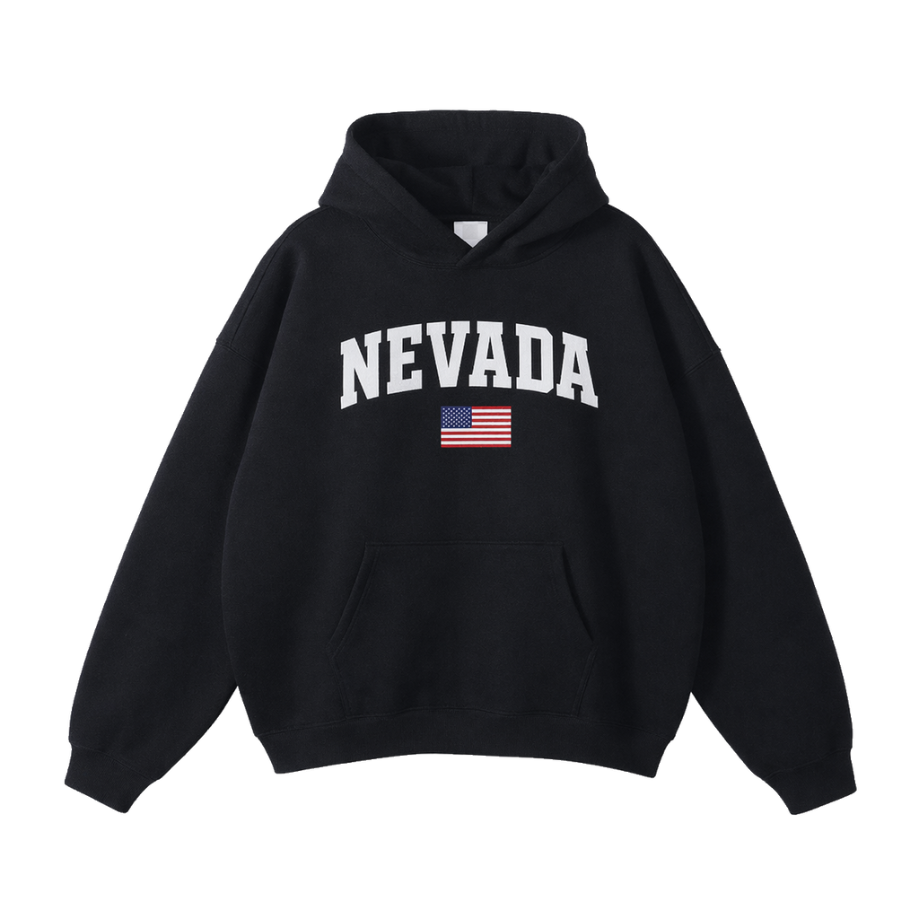 Collection 2 Nevada Oversize Fleeced Hoodie - Black front